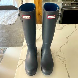 Used Womens Hunter Knee High Rain Boots - Size 10
